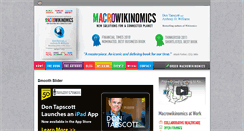 Desktop Screenshot of macrowikinomics.com